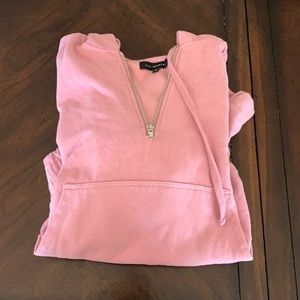 Pink sweatshirt cool trendy singed bottom